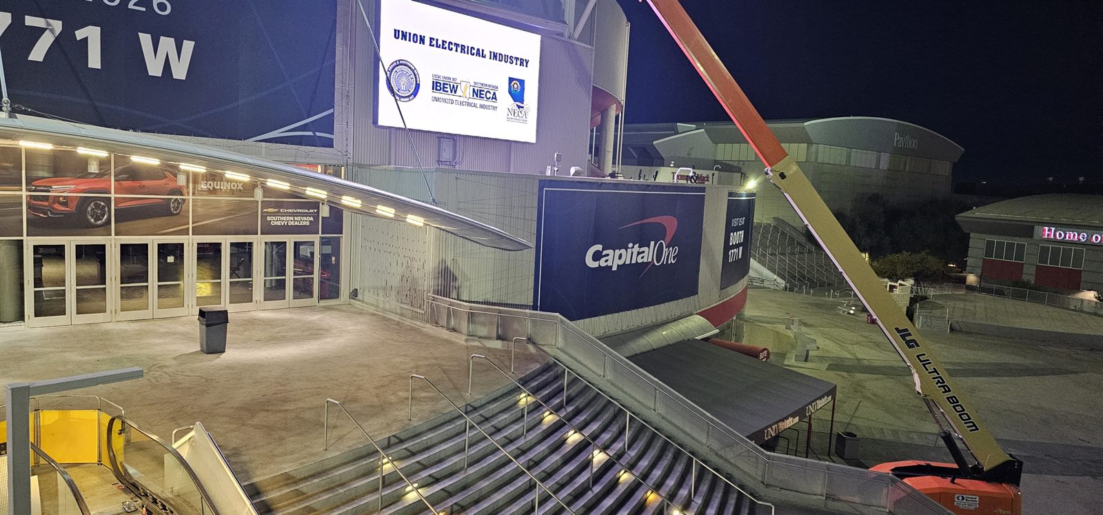 Completed large-format graphics installation project in Las Vegas