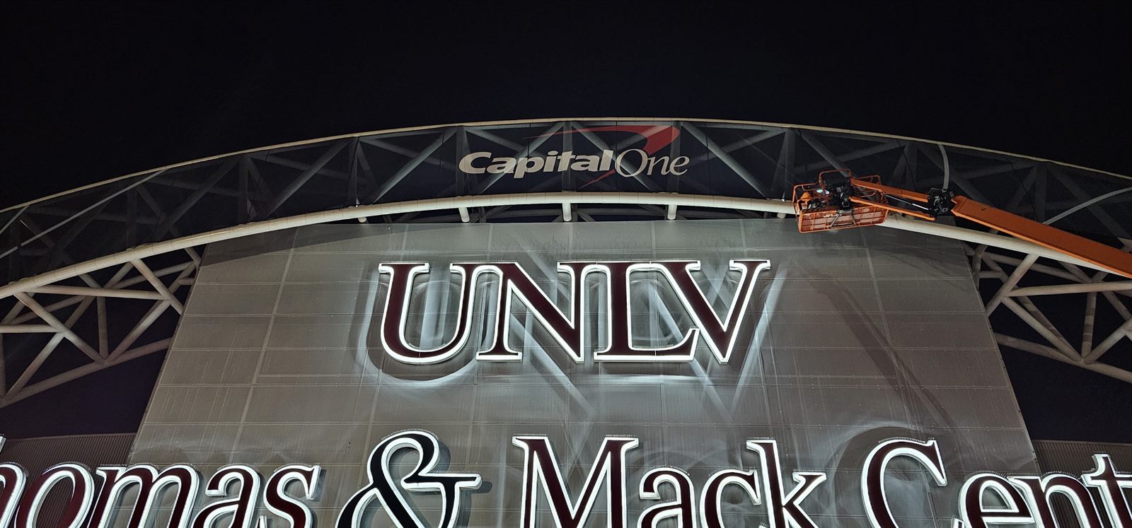 Completed large-format graphics installation project in Las Vegas