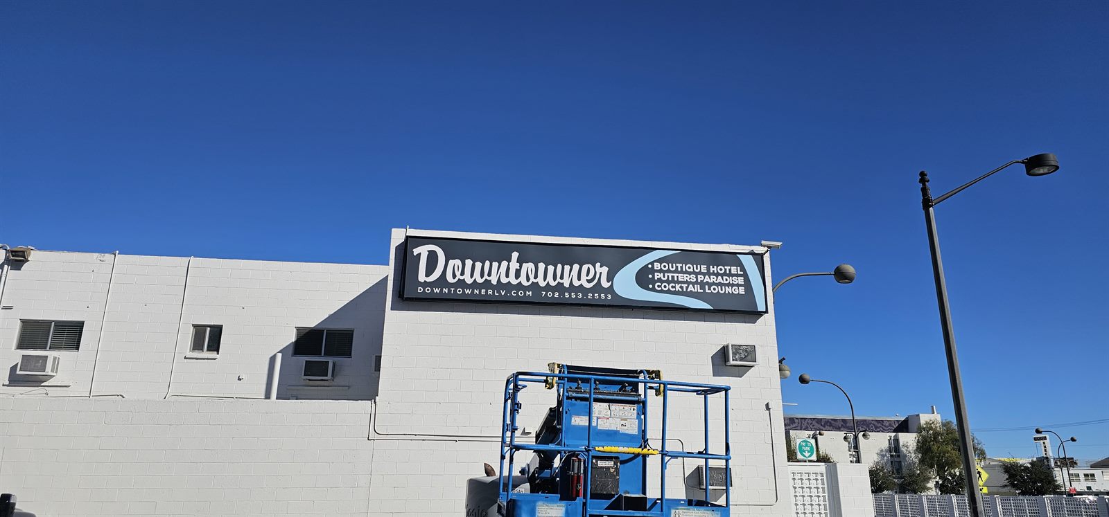 Completed large-format graphics installation project in Las Vegas