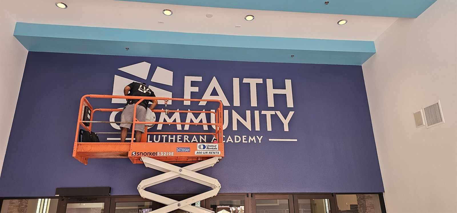 Completed large-format graphics installation project in Las Vegas