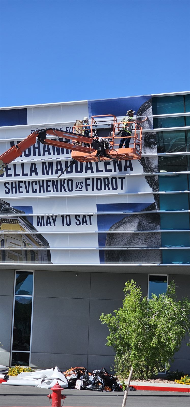 Completed large-format graphics installation project in Las Vegas