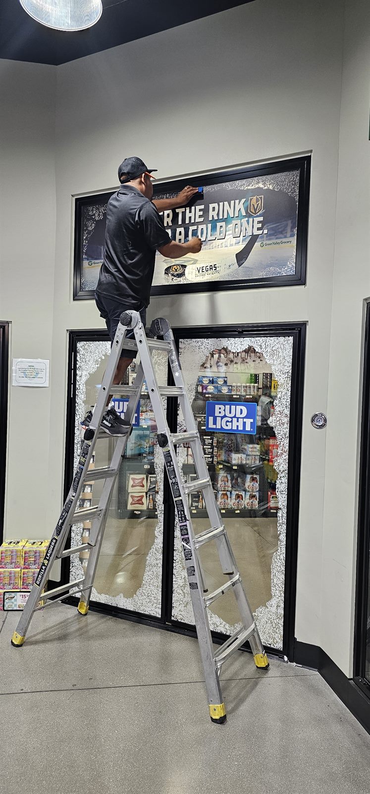 Completed large-format graphics installation project in Las Vegas