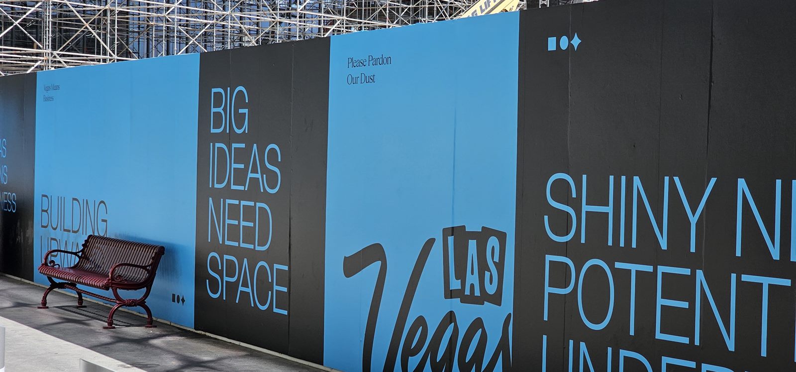 Completed large-format graphics installation project in Las Vegas