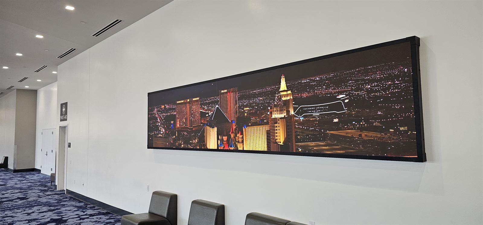 Completed large-format graphics installation project in Las Vegas