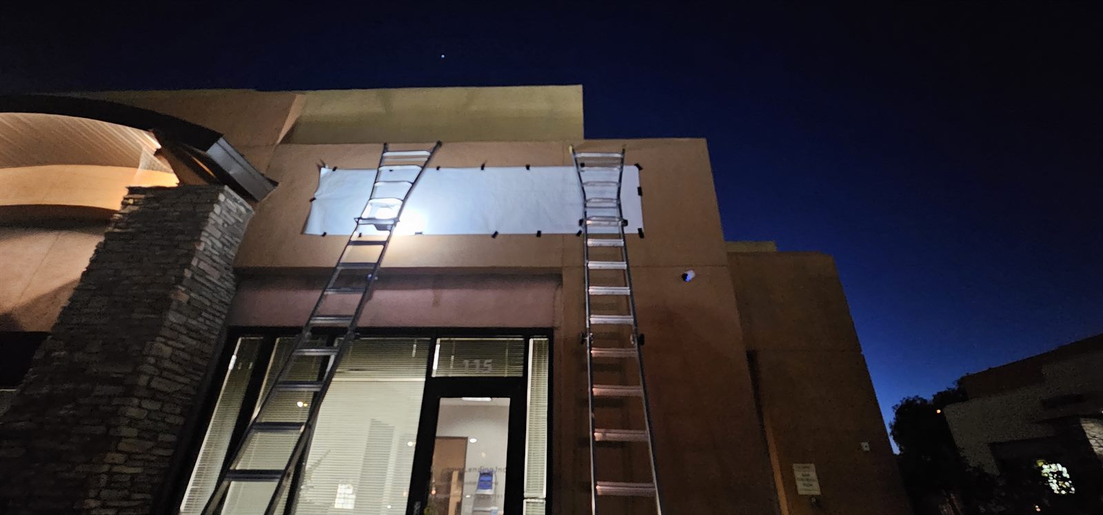 Completed large-format graphics installation project in Las Vegas
