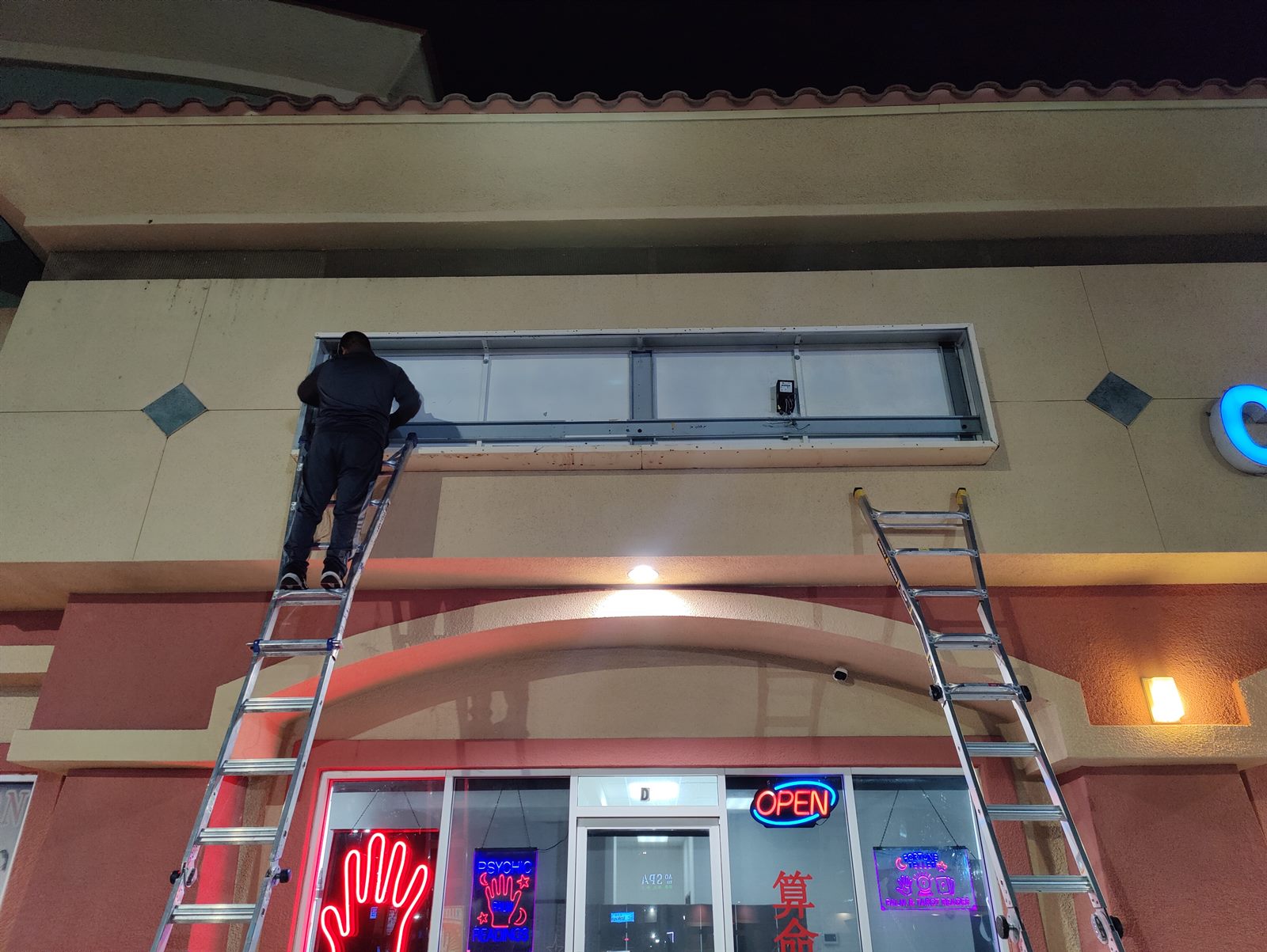 Completed large-format graphics installation project in Las Vegas
