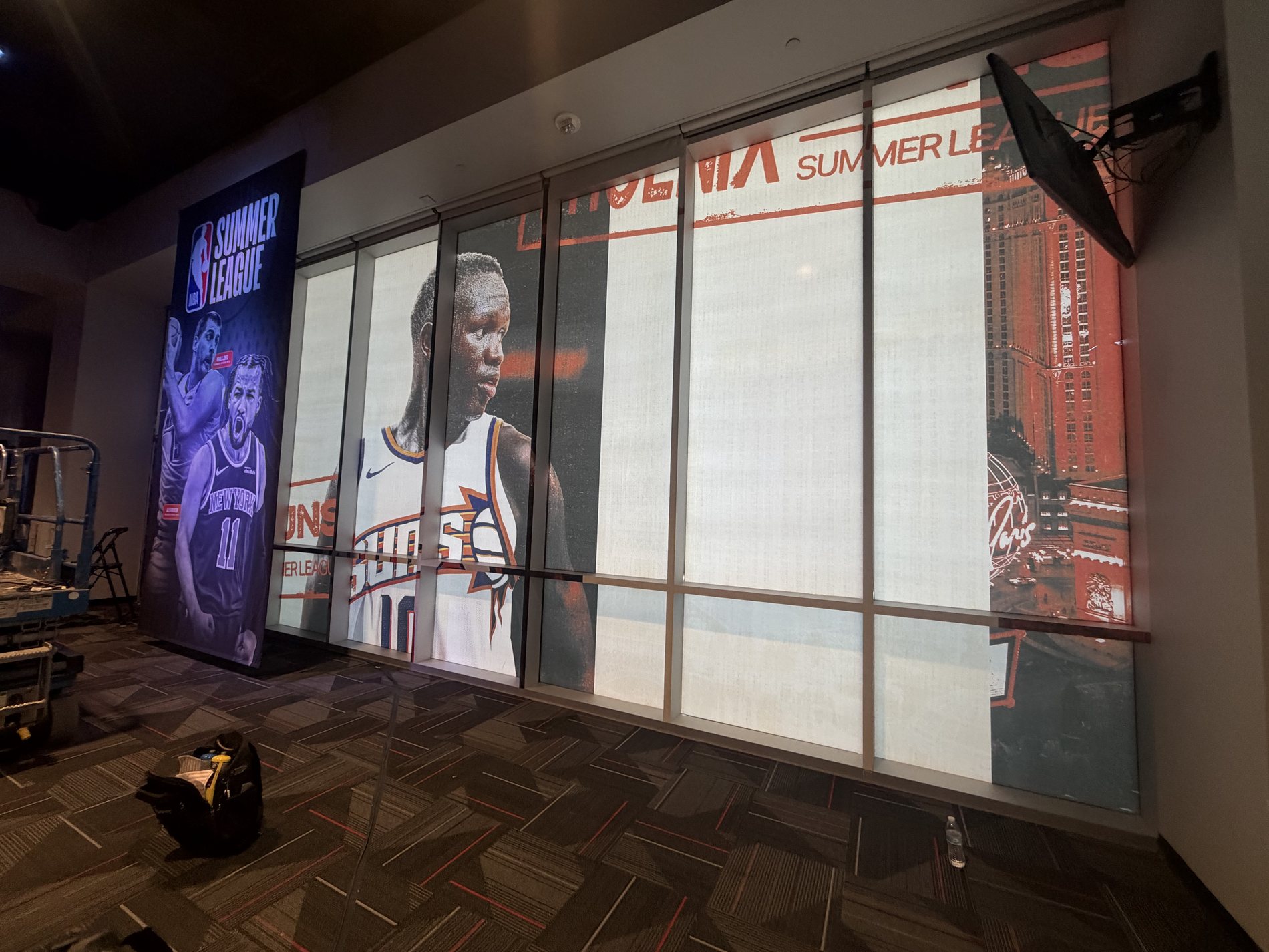 Completed large-format graphics installation project in Las Vegas