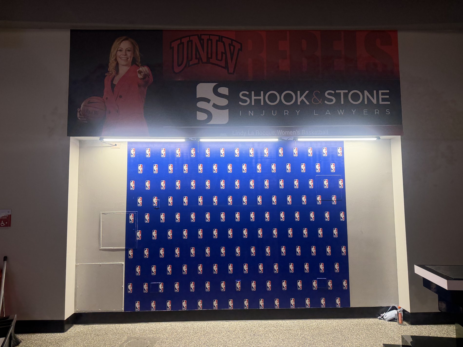 Completed large-format graphics installation project in Las Vegas