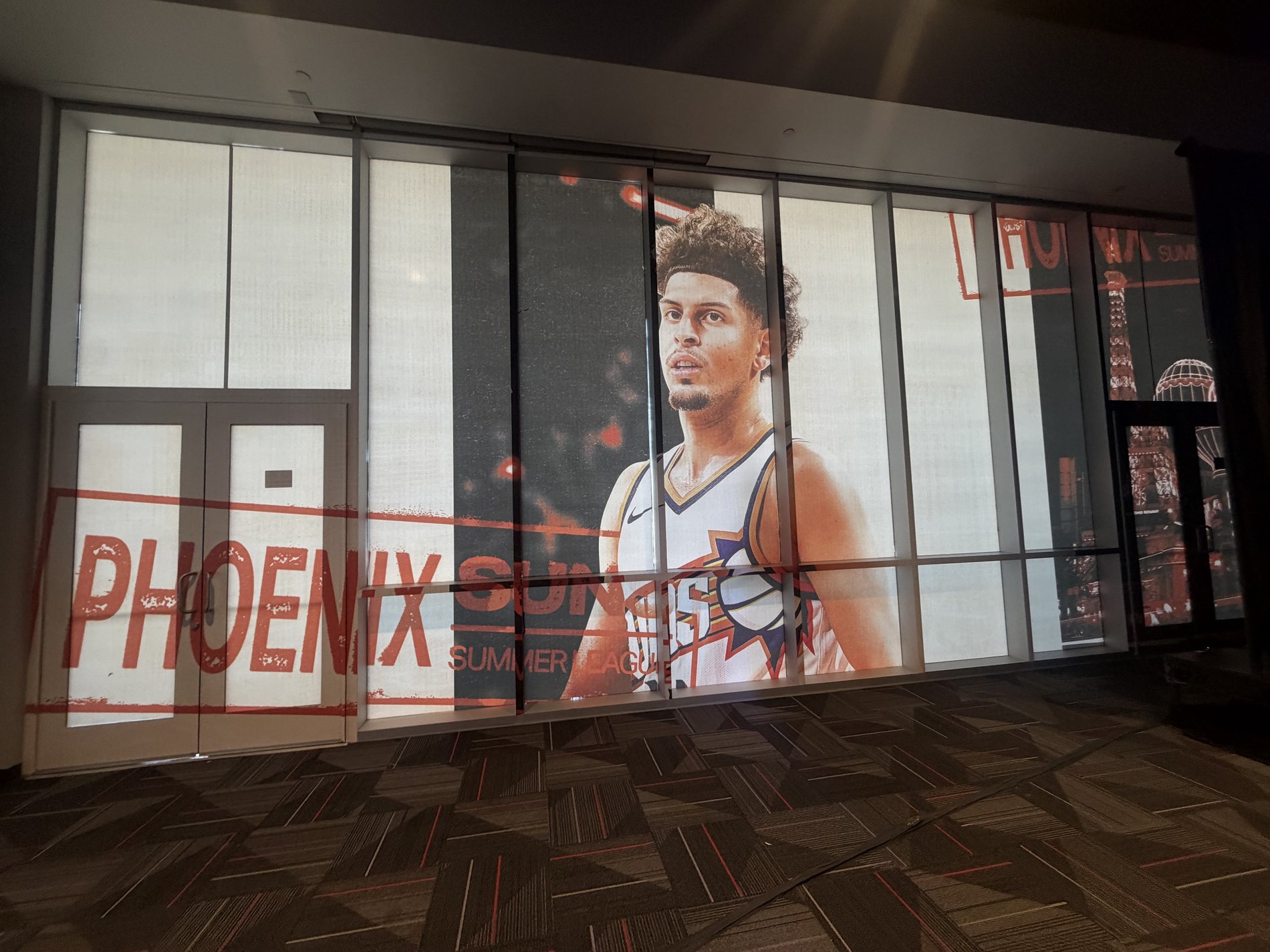 Completed large-format graphics installation project in Las Vegas