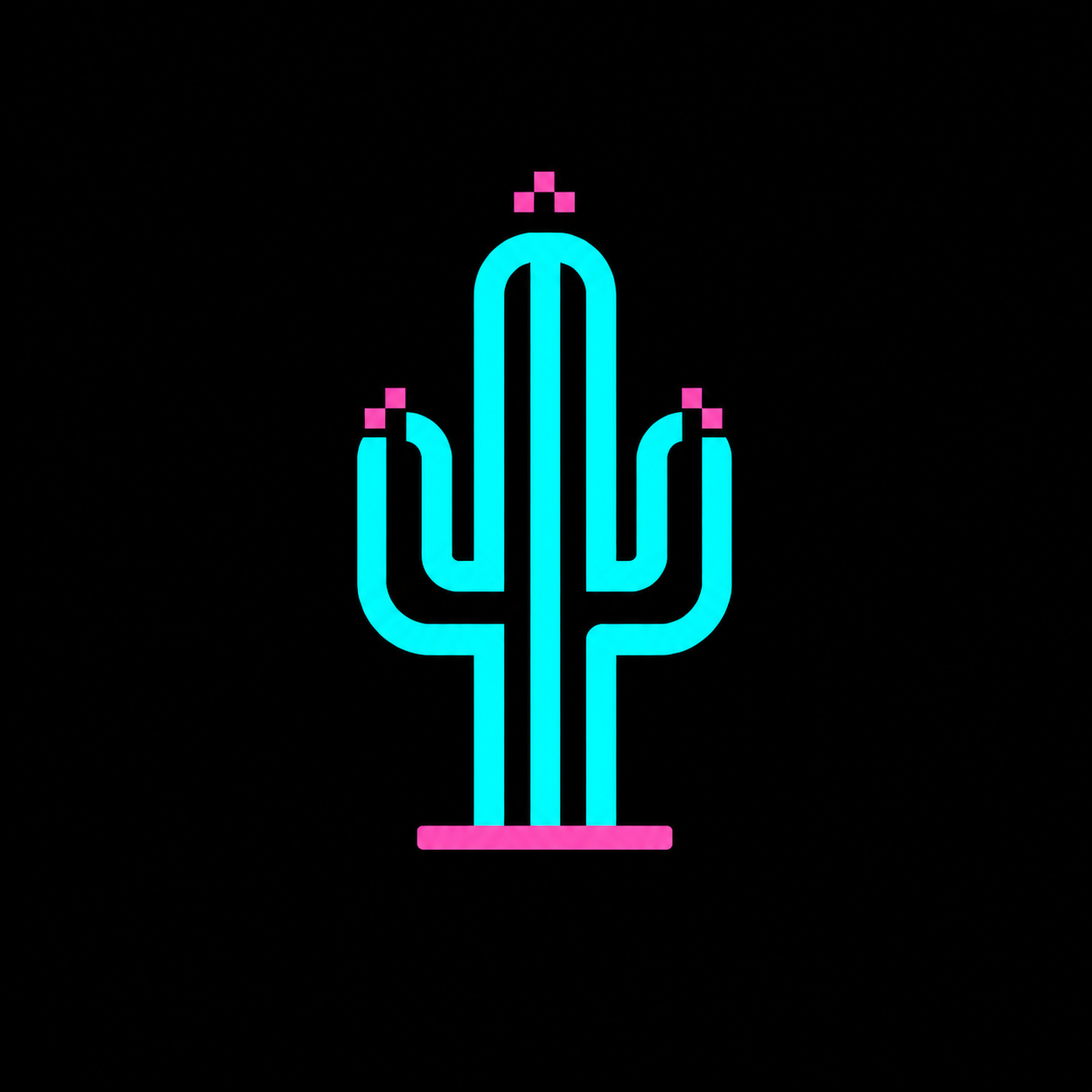 Neon Web Studio cactus logo